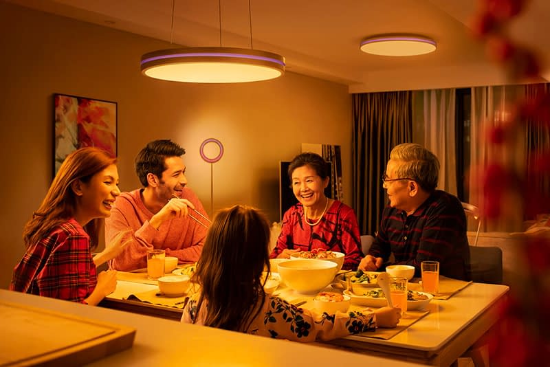 Lifestyle photography for Philips Hue Lighting KV poster shot on-location, in Shanghai. Shanghai photographer with studio creates lifestyle imagery for advertising and marketing materials.